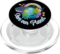 No Hay Planeta B Tierra Salvar Nuestro Planeta Climático PopSockets PopGrip para MagSafe