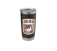 No hay preguntas sencillas Humor filosófico profundo Vaso térmico de acero inoxidable de doble pared