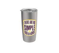 No hay preguntas sencillas Humor filosófico profundo Vaso térmico de acero inoxidable de doble pared