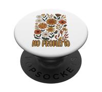 No Hay Problema Floral PopSockets PopGrip Adhesivo