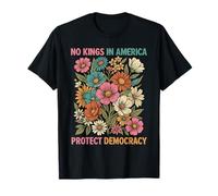 No Hay Reyes Democracia Flores Vintage Camiseta