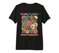 No Hay Reyes Democracia Flores Vintage Camiseta Premium