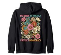 No Hay Reyes Democracia Flores Vintage Sudadera con Capucha
