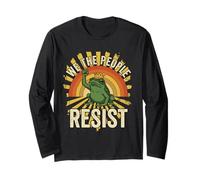 No Hay Reyes en Estados Unidos | Frog Resist 70s Vintage We The People Manga Larga