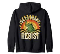 No Hay Reyes en Estados Unidos | Frog Resist 70s Vintage We The People Sudadera con Capucha