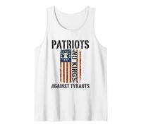 No Hay Reyes en Estados Unidos patriotas contra tiranos Camiseta sin Mangas