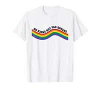 No Hay Reyes Excepto Yas Queen Rainbow Camiseta gráfica económica, Hombre, Blanco, S