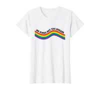 No Hay Reyes Excepto Yas Queen Rainbow Camiseta gráfica económica, Mujer, Blanco, S