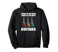 No Hay Tal Cosa como demasiadas Guitarras instrumentistas Sudadera con Capucha