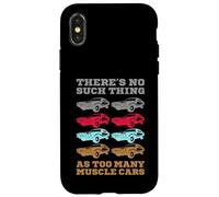 No hay tal cosa como demasiados coches musculosos Carcasa para iPhone X/XS