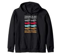 No hay tal cosa como demasiados coches musculosos Sudadera con Capucha