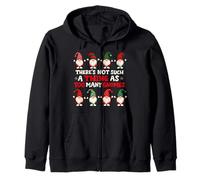 No hay tal cosa como demasiados gnomos Sudadera con Capucha