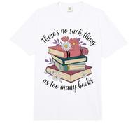 No Hay Tal Cosa como demasiados Libros Leer Mujer Comfort Colors Adult Heavyweight T-Shirt