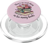 No Hay Tal Cosa como demasiados Libros Leer Mujer PopSockets PopGrip para MagSafe