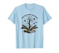 No Hay Tal Cosa como demasiados Libros Leyendo Arte Camiseta, Hombre, Azul Bebé, XL
