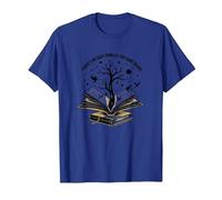 No Hay Tal Cosa como demasiados Libros Leyendo Arte Camiseta, Hombre, Azul Real, XL