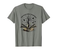 No Hay Tal Cosa como demasiados Libros Leyendo Arte Camiseta, Hombre, Verde Militar Jaspeado, M