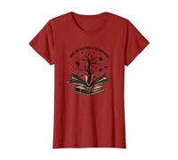 No Hay Tal Cosa como demasiados Libros Leyendo Arte Camiseta, Mujer, Arándano, XS