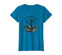 No Hay Tal Cosa como demasiados Libros Leyendo Arte Camiseta, Mujer, Zafiro, 3XL