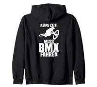 No Hay Tiempo para Montar BMX Bicicleta en Salto Sudadera con Capucha