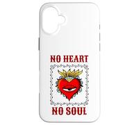 No Heart No Soul (Gráfico) Carcasa para iPhone 16 Plus