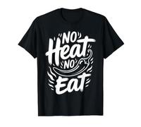 No Heat No Eat Desafío Amante del Chile Picante |||- Camiseta gráfica económica