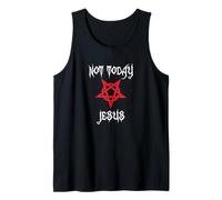 No Hoy Jesús - Pentagrama Cristiano Ateo Satánico Camiseta sin Mangas