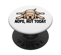 No, Hoy no es el Divertido Perro Golden Retriever Lazy Sploot PopSockets PopGrip Adhesivo
