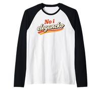 No I Elegancko Humor Polaco Vintage Cita Camiseta Manga Raglan