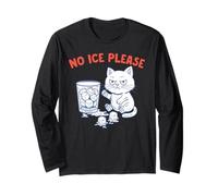 No Ice Please Funny Cat Meme Cold Humor Political Protest Manga Larga