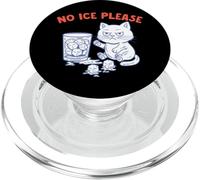 No Ice Please Funny Cat Meme Cold Humor Political Protest PopSockets PopGrip para MagSafe