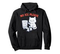 No Ice Please Funny Cat Meme Cold Humor Political Protest Sudadera con Capucha