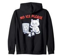 No Ice Please Funny Cat Meme Cold Humor Political Protest Sudadera con Capucha
