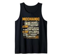 No I'm Not Ignoring You Llave Mecánica Humor Cotización Coche Camiseta sin Mangas