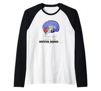 No Importa... Cerebro Humano Anatomía Psique Psicología Humor Camiseta Manga Raglan