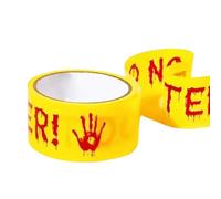 No ingrese la cinta - 1,77 pulgadas x 82 pies Amarillo No ingrese el rollo de cinta, Cintade precaución de de Halloween para interiores y exteriores Cinta de Halloween para la escena del crim