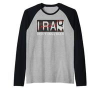 No Irak Irán contra la guerra en Oriente Medio contra la guerra Paz Camiseta Manga Raglan