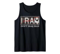 No Irak Irán contra la guerra en Oriente Medio contra la guerra Paz Camiseta sin Mangas