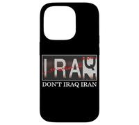 No Irak Irán contra la guerra en Oriente Medio contra la guerra Paz Carcasa para iPhone 14 Pro