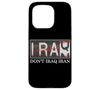 No Irak Irán contra la guerra en Oriente Medio contra la guerra Paz Carcasa para iPhone 15 Pro