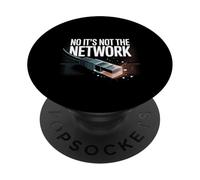 No It's Not The Network Broma tecnológica del programador - PopSockets PopGrip Adhesivo