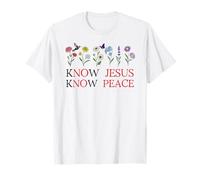 No Jesus No Peace Christian Be Still & Know Jesus Know Peace Camiseta