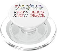 No Jesus No Peace Christian Be Still & Know Jesus Know Peace PopSockets PopGrip para MagSafe