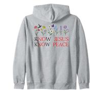 No Jesus No Peace Christian Be Still & Know Jesus Know Peace Sudadera con Capucha