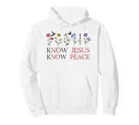 No Jesus No Peace Christian Be Still & Know Jesus Know Peace Sudadera con Capucha