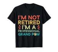 No Jubilado Profesional Grand Paw Grandpa Dog Lover Camiseta