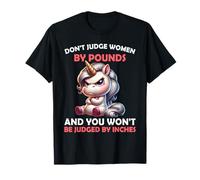 No juzgues a Las Mujeres por Libras no serás juzgado Unicornio Camiseta