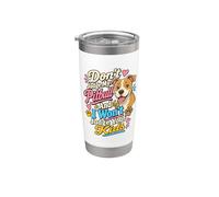 No juzgues a mi amante de las patas de mi perro Pitbull Vaso térmico de acero inoxidable de doble pared