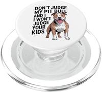 No juzgues a mi Pit Bull, Pittie, Defensor de Pitbull PopSockets PopGrip para MagSafe