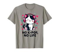 No K-pop No Life Sweet Cat Música Coreana Corea Del Sur Camiseta